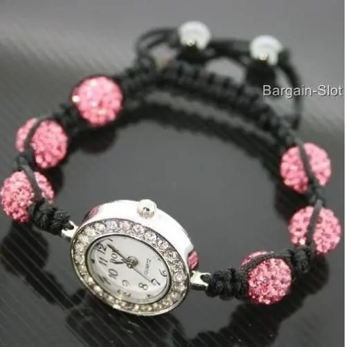 SHAMBALLA CRYSTAL DISCO BALL PINK BLING BRACELET SHAMBALA WATCH FREE GIFT POUCH | Украшения и аксессуары