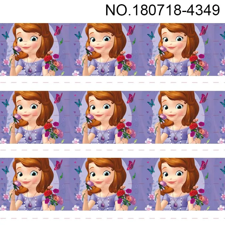 10 ярдов разные размеры лента Grosgrain изображение мультипликационного