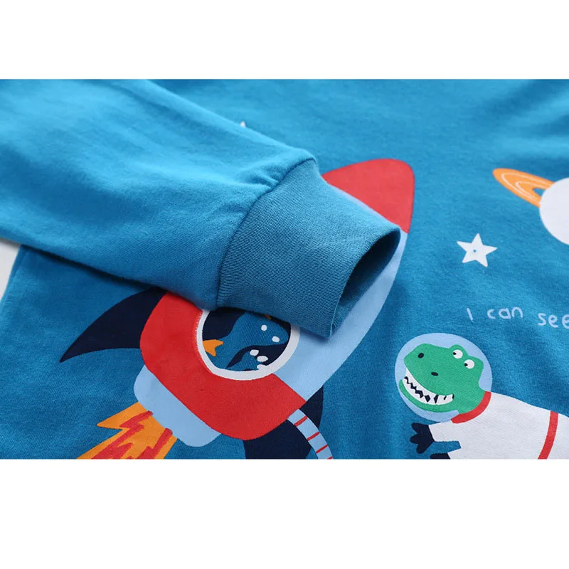 Jumpingbaby 2019 Пижама для мальчиков детская одежда пижама детей Пижамный комплект
