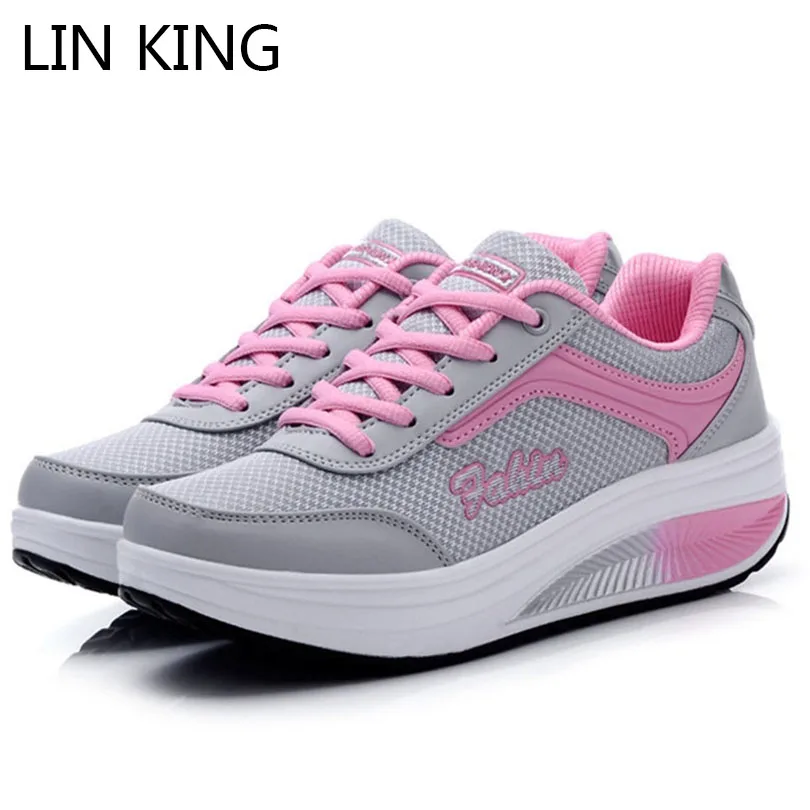 LIN KING/дышащая женская повседневная обувь из сетчатого материала Сезон
