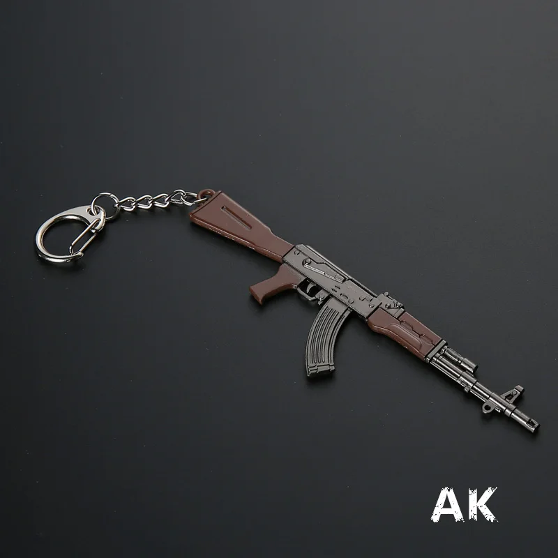 Игра PUBG оружие брелок для ключей стильный AWM 98K M416 пистолет подвеска мужской крюк