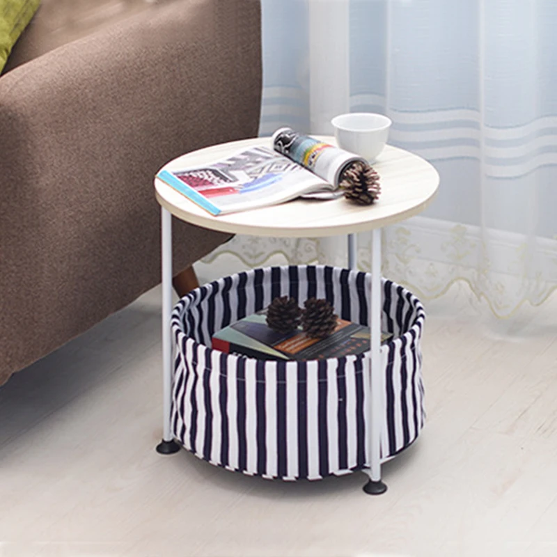 Simple Small Household Movable Round Sofa Storage Side Table Telephone Mini Coffee | Мебель