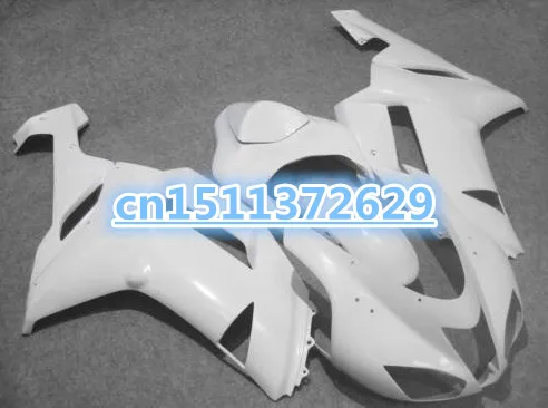 

ABS plastic Fairings for Kawasaki Ninja ZX-6R 636 ZX 6R bodywork ZX6R 07 08 white bodywork fairing kits-Dor D