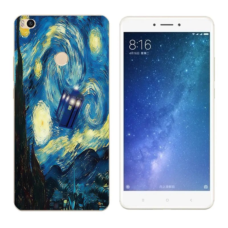 for Xiaomi Mi Max2 Case Scenery Cover Silicone Pine Printing Max 2 Phone Cases Xiomi |