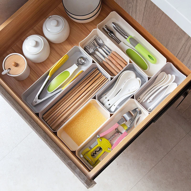 Новинка 2018 креативный пластиковый ящик органайзер разделитель кухонных