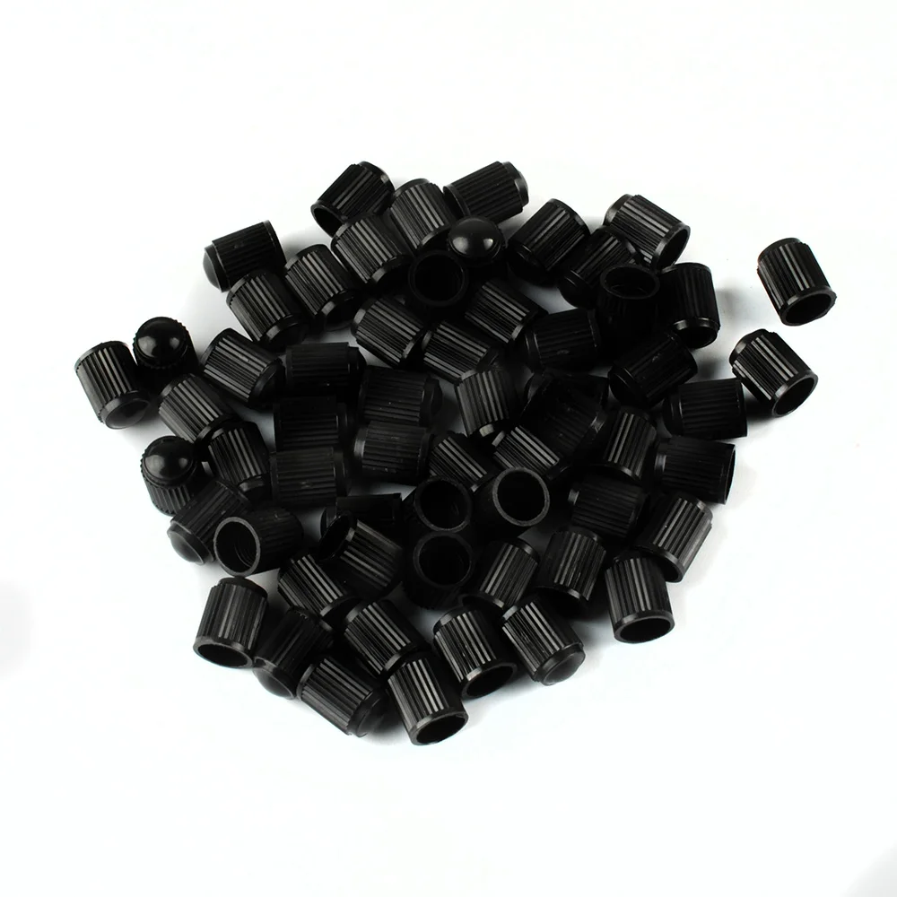 Черный пластик Вентиль крышка автомобиля для микроавтобуса мотоцикл шины трубы