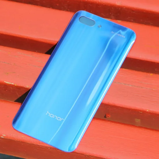 Blue HUAWEI, задняя батарея, стеклянная крышка, корпус двери для Huawei Honor 10, 5,84 дюйма, задняя Задняя стеклянная крышка - Цвет: Blue