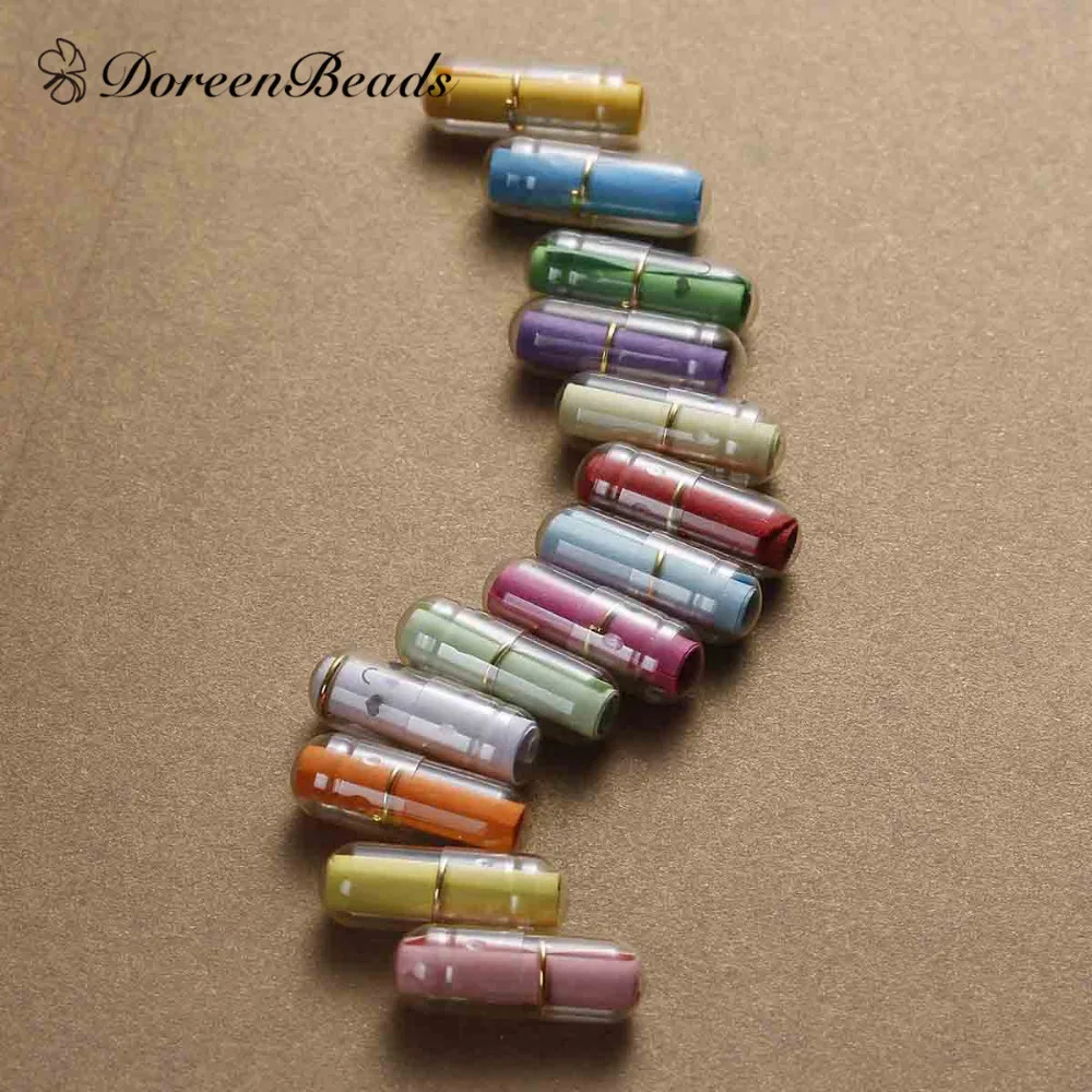 DoreenBeads многоцветные желатиновые капсулы письмо Бумага для Мини бутылки