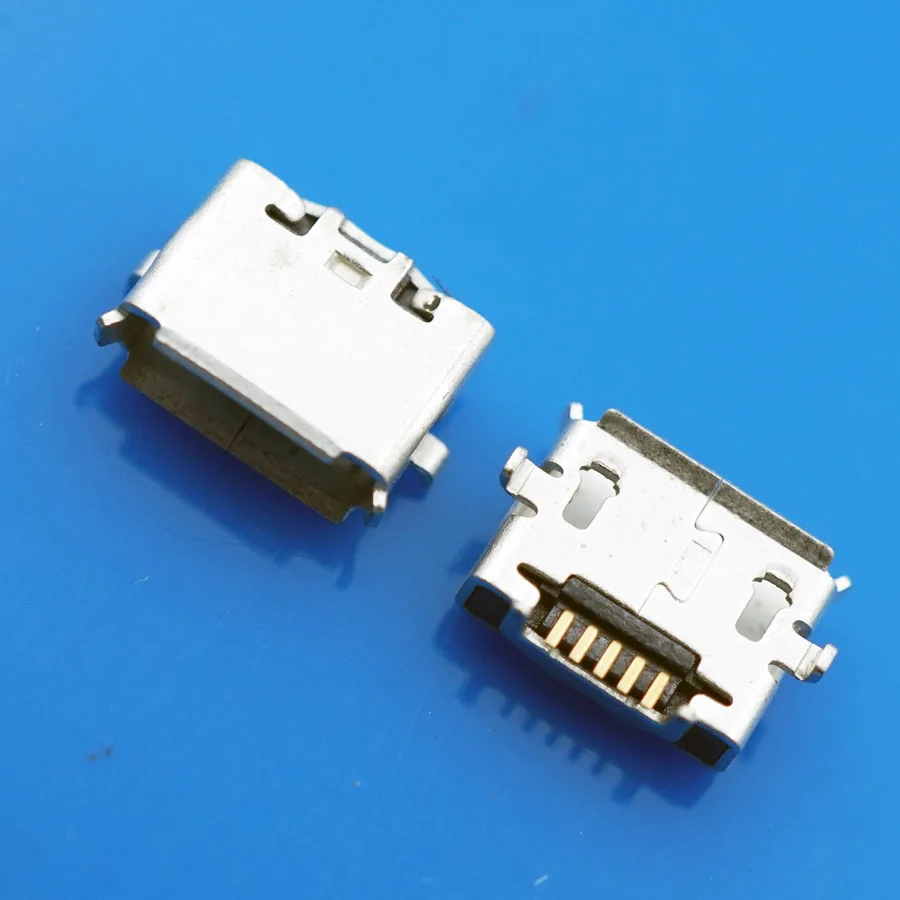 100 шт 5PinsMicro USB гнездовые разъемы резервный Micro гнездовой разъем для