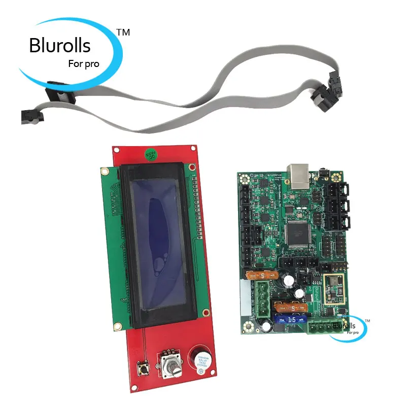Reprap Prusa i3 MK2 3d принтер мини Рэмбо 1.3a комплект материнской платы PCB и кровать с