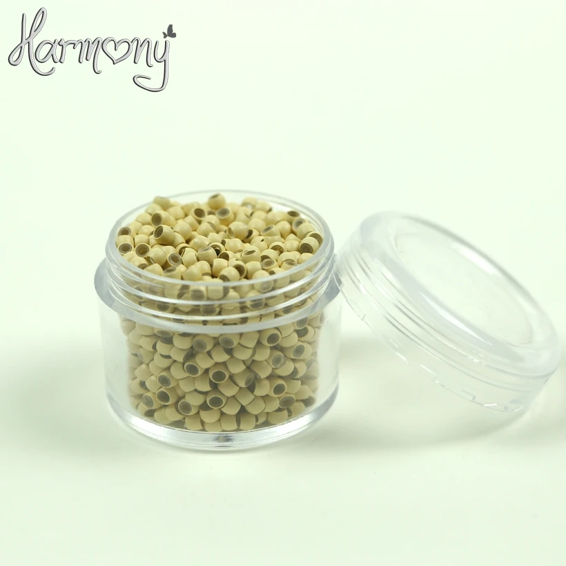 Бесплатная Доставка! 1000 шт. 5 # Средний коричневый силиконовый нано бисер медь