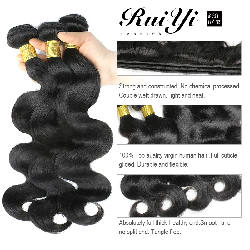 Cheap Human Hair Peerless Virgin Brazilian 3 Bundles Body Wave Wet And Wavy |