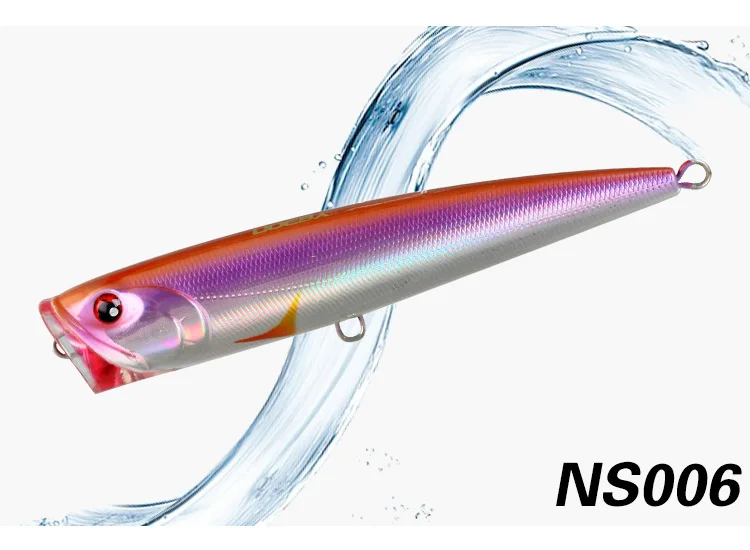 NS006 NOEBY Fishing Lures NBL9069 Popper Lure 140mm/40g Classic Sea Fishing Wave Climb Hard Bait Tackle Pesca Top Water - Цвет: NS006