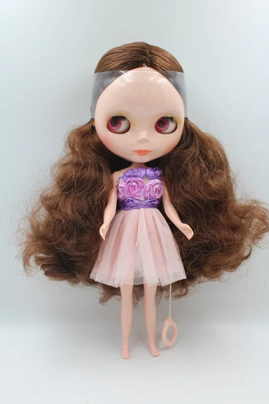 Специальная распродажа кукла с коричневыми волосами Blygirl Blyth нормальное тело 7