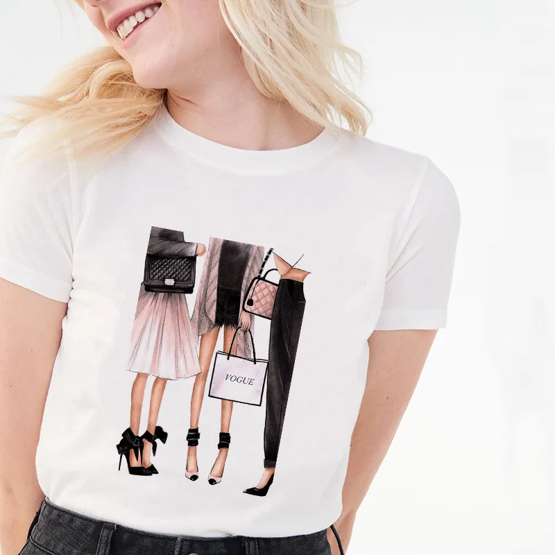 Женская одежда сексуальная желтая обувь футболки с графическим принтом Camiseta Mujer