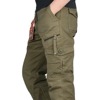 icpans 2019 tactical pants men military army black cotton ix9 zipper streetwear autumn overalls cargo pants men military style