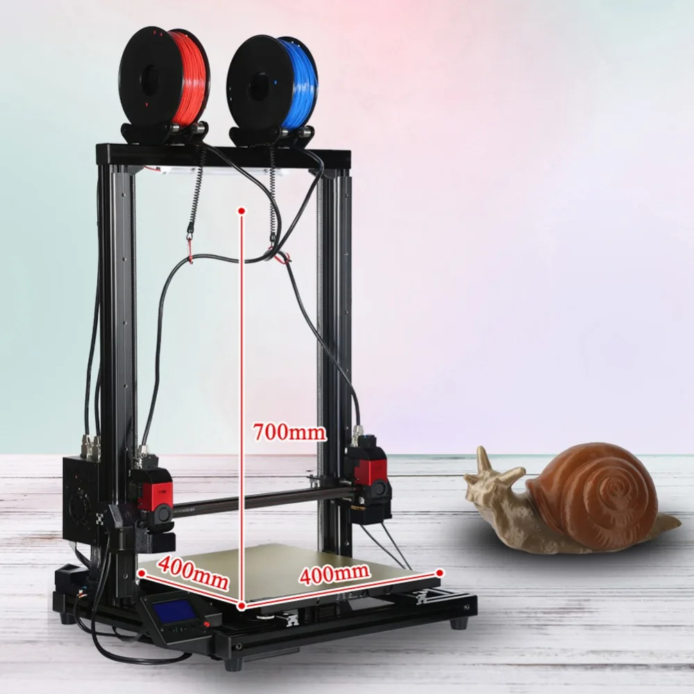 VIVEDINO T Rex 3 + большой размер 3D принтера 400x400x700 мм с лазерным гравером|big printer|big size