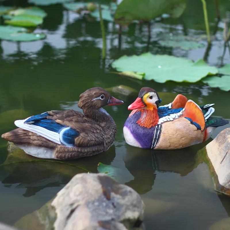 Пара мандариновых уток фэн-шуй любовь и точность | Дом сад