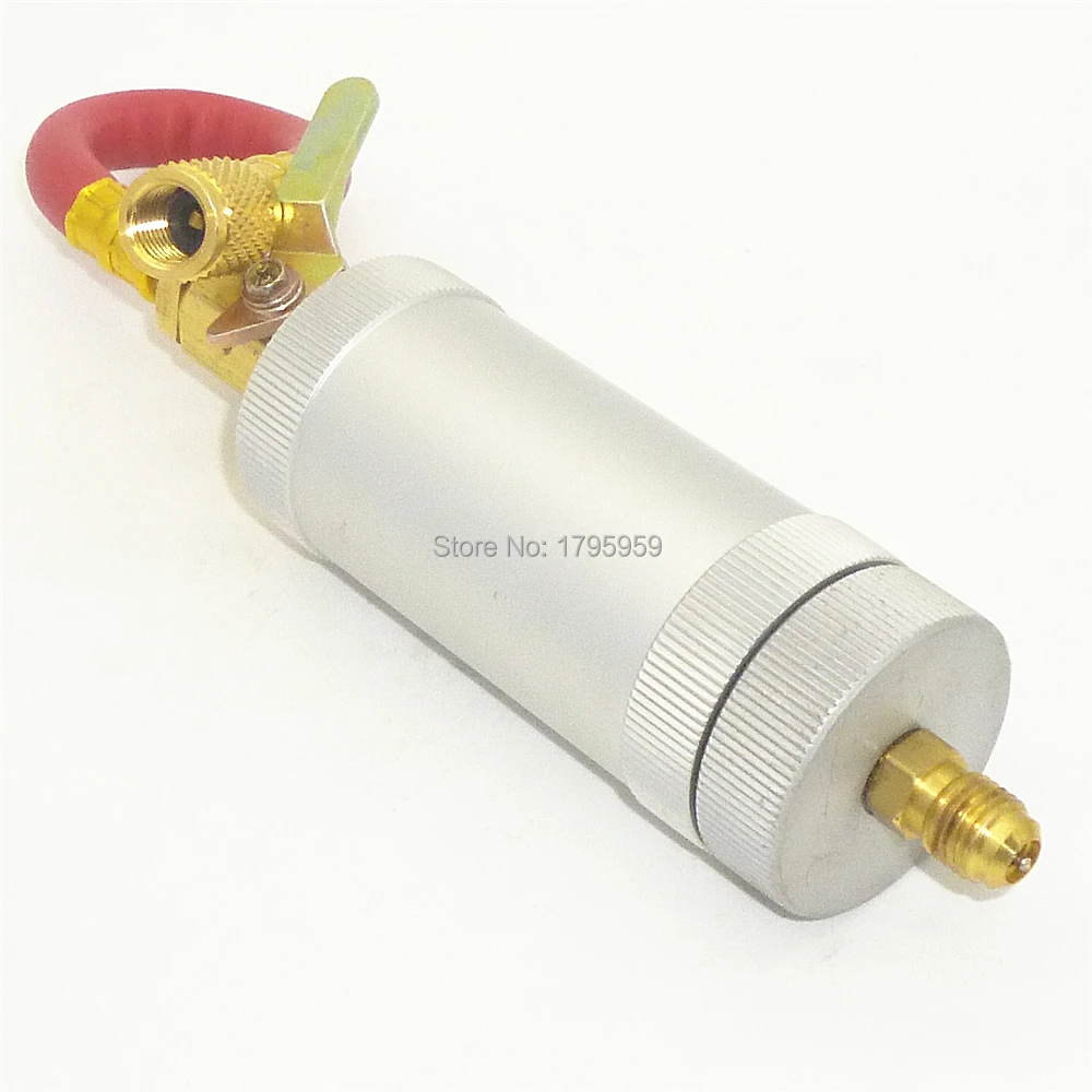1/4SAE 134a 2 oz инжектор масла R134A R12 R22 автомобиль A/C масло и краситель в линии с 1/4