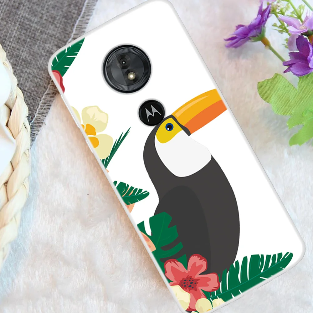 Раскрашенная накладка на заднюю панель для MOTO E5 PLAY чехол телефона из мягкого