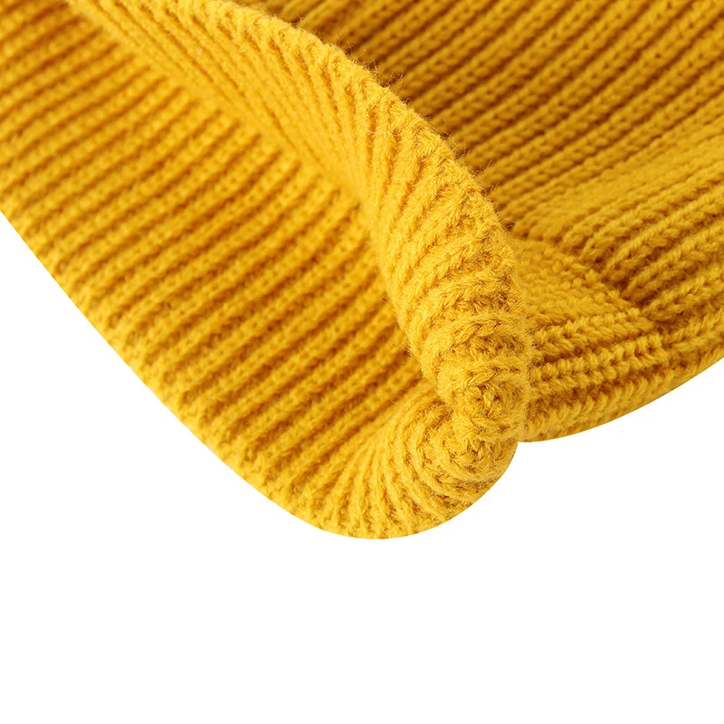 Winter Adult Men Knitted Beanie Casual Short Hat Mens Cap Cotton Beanies Skullies Retro Hip Hop Hat Fashion Warm Caps Women