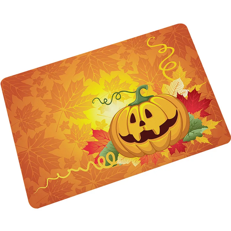 Декоративные дверные коврики Zeegle в виде тыквы на Хэллоуин наружный коврик для