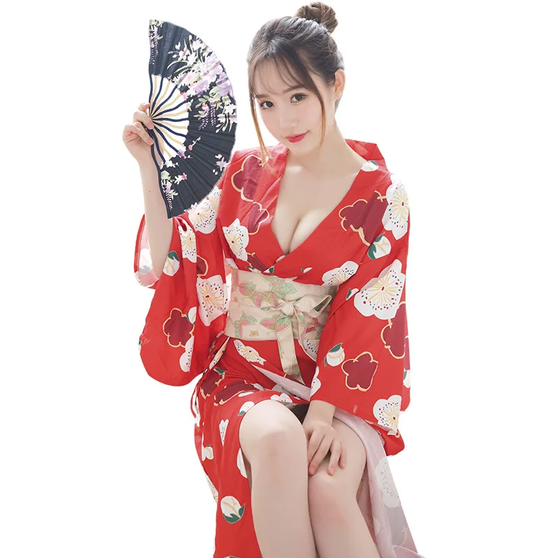 Fee et moi женский сексуальный ночной халат Haori однотонный кимоно модный банный для