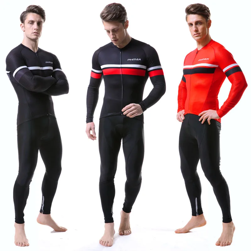 Трикотажный комплект для велоспорта PHMAX Pro осенняя быстросохнущая одежда с