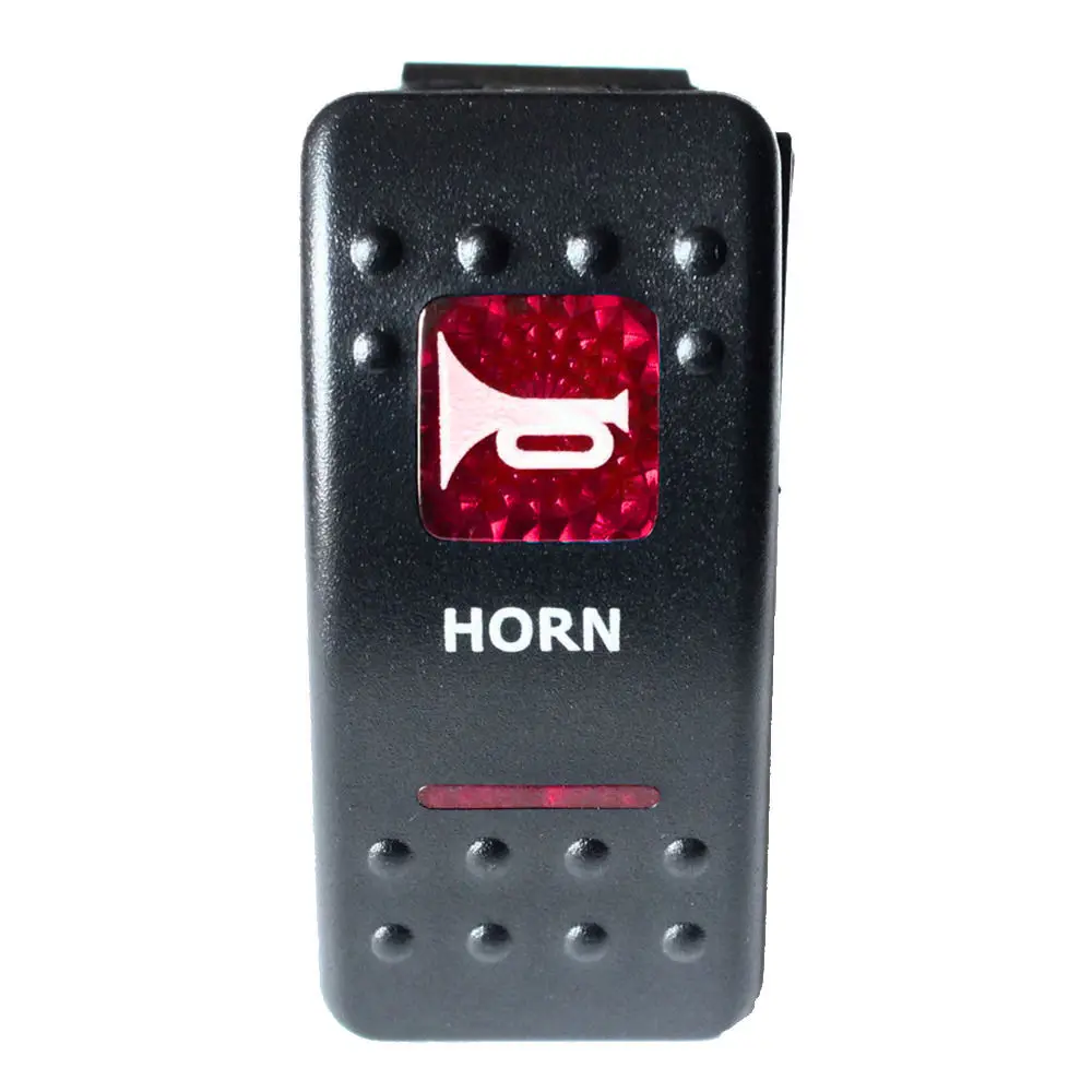 Автомобильный тумблер EE с поддержкой 12 В 20 А красный светодиодный рожковый