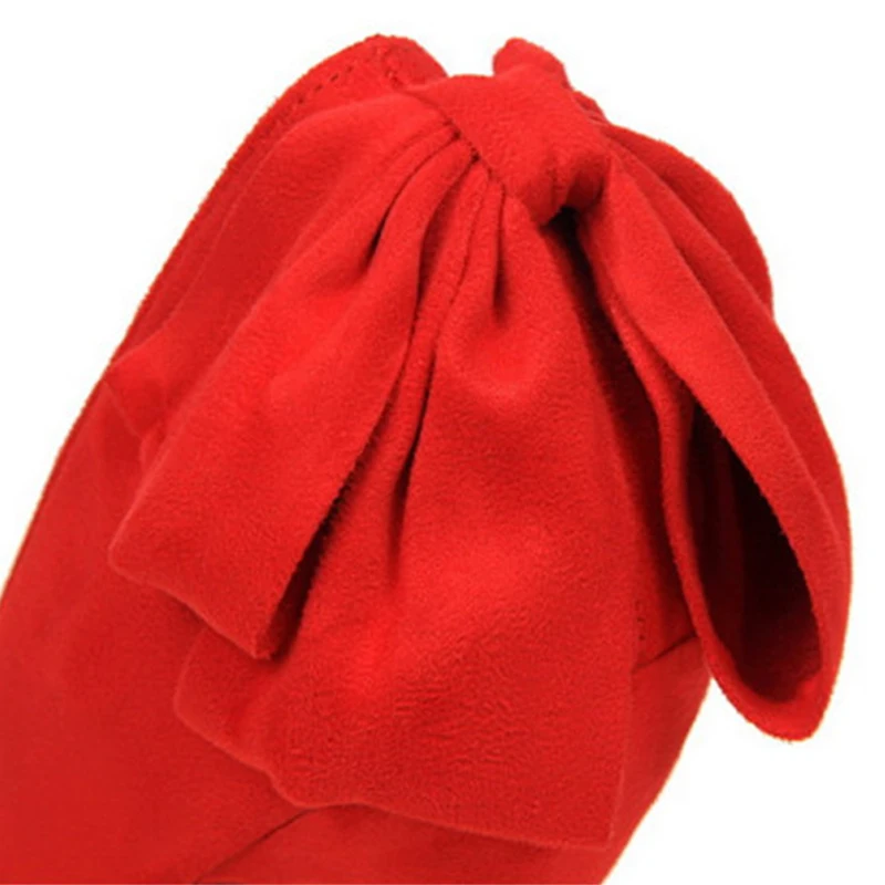 Женские туфли лодочки с острым носком модные однотонные из флока на высоком