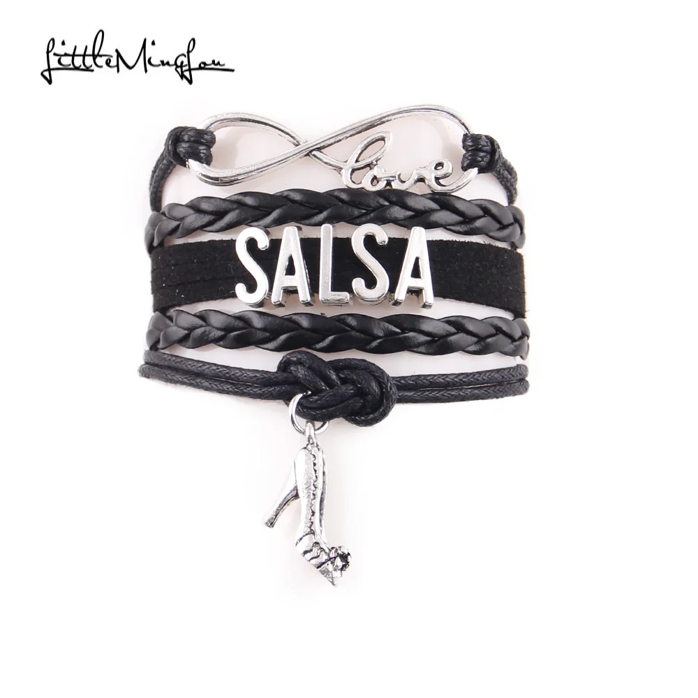 Бесконечность любовь Сальса женский браслет на высоких каблуках Очаровательные