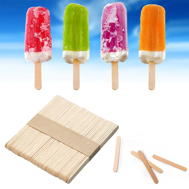Модные 20 шт деревянные палочки для мороженого дети ручной работы искусство