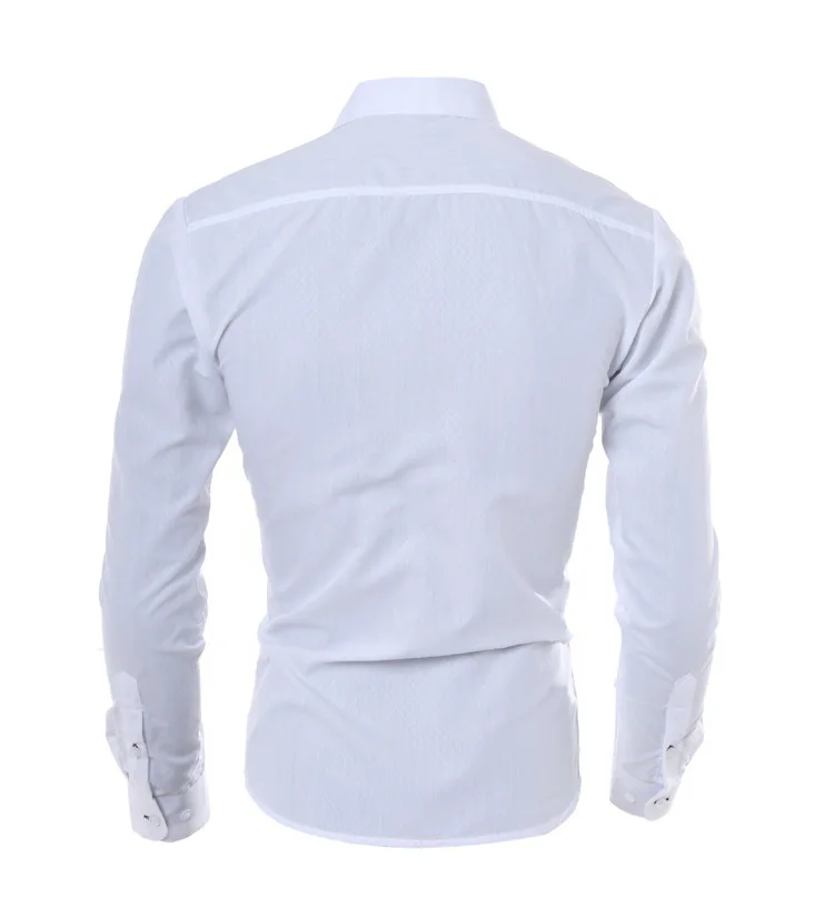 

2019 New Men's Autumn Plaid Shirt Long Sleeve Slim Fit Casual Shirts Black Blue Men Business Shirt Tops Plus Size 5XL