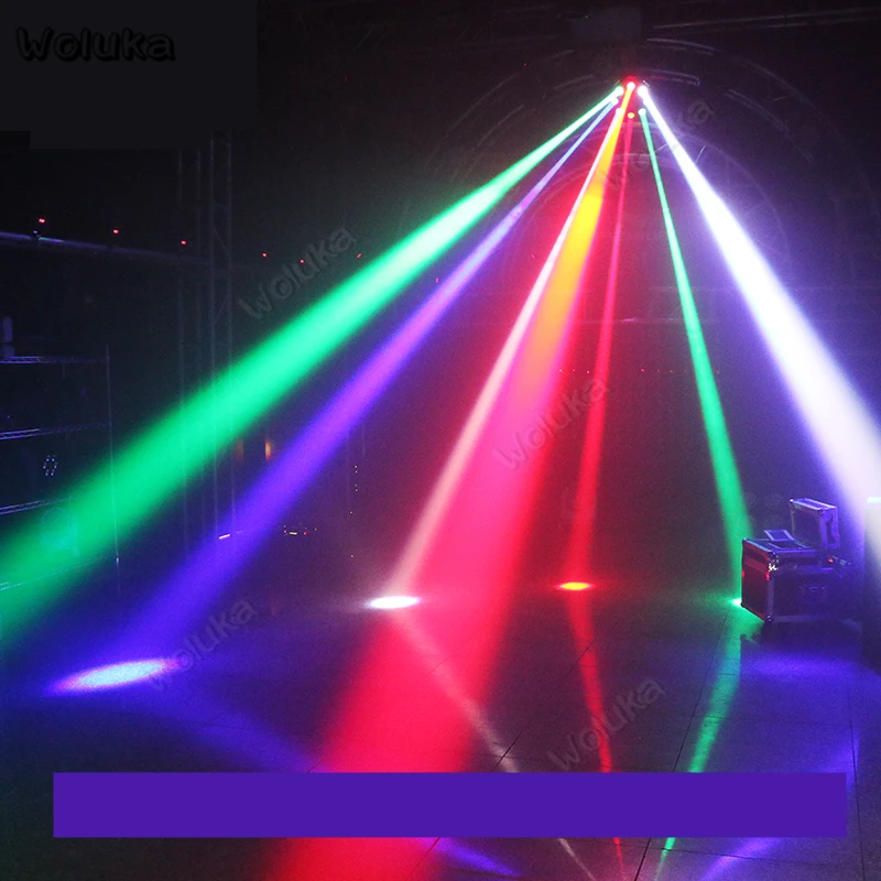 8 глазный восьмиугольный луч теплый свет светодиодный лазерный лучей лампа с