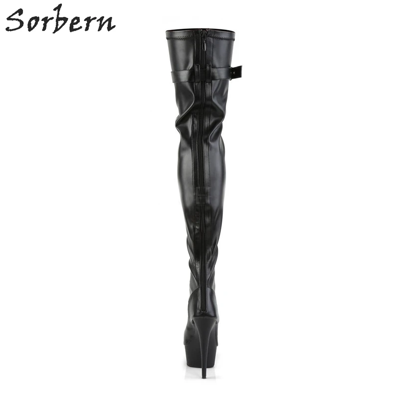 Женские сапоги на высоком каблуке Sorbern высокие унисекс разных цветов с широким