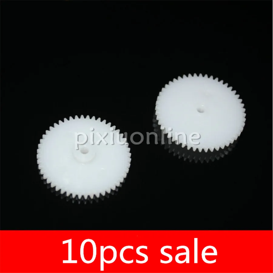 

10pcs/lot K989 48T Middle Hole 2.05 White Plastic Gears Free Shipping Russia