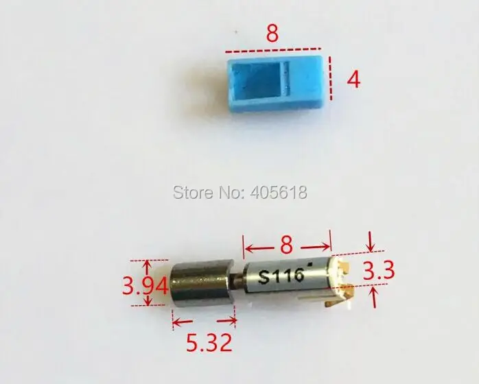 10pcs1. 5V 6VDC 50mA 150mA микро Вибрационный Мотор Размер 4*8 мм сильная вибрация высокое