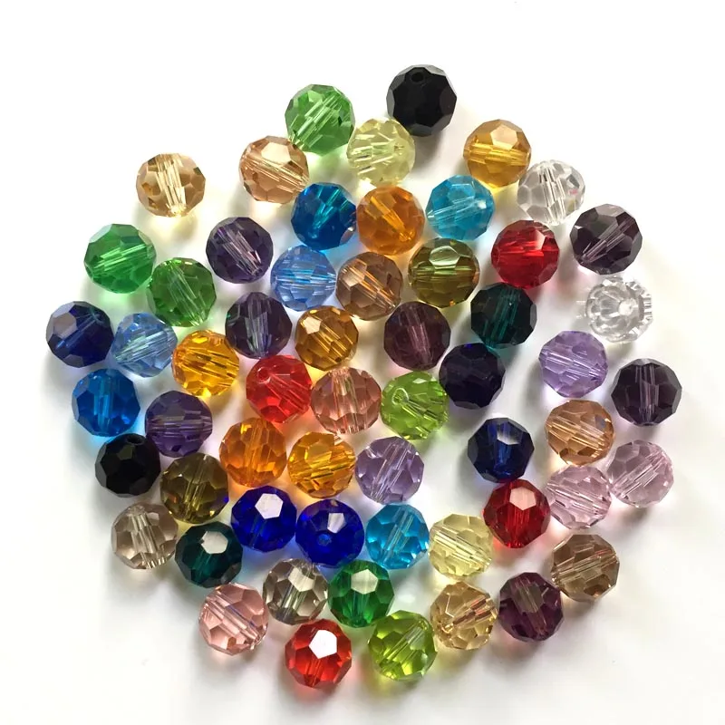 Хрустальные модные рукоделие ювелирные бусины 6 мм футбольные стеклянные