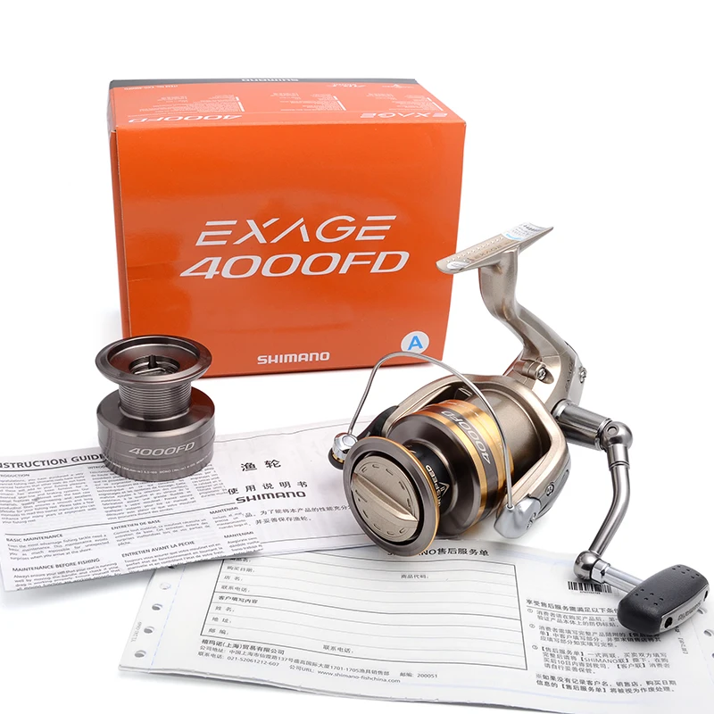 Спиннинговая катушка Shimano Exage 1000 2500 3000S 4000FD 5000FC 5 шарикоподшипников рыболовные