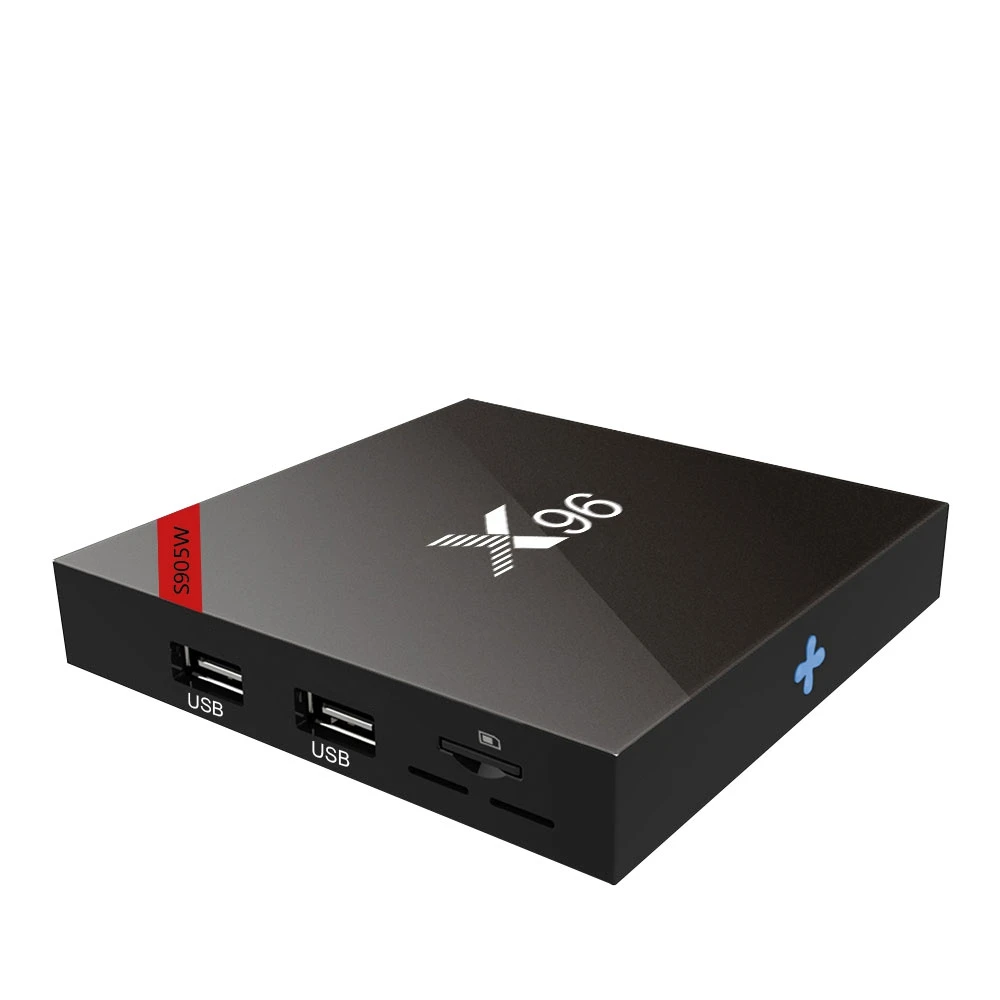 Приставка Смарт ТВ X96W android 7 1 2 ГБ 16 8 Гб поддержка Bluetooth четырехъядерный Amlogic S905W H.265