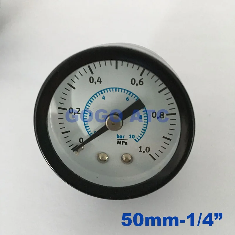 10bar-1 4 SMC Airtac пневматический Мини Датчик давления воздуха Железный пластиковый порт 1/" 1/4" Регулятор воздуха фунтов/кв. дюйм/10 бар/16 бар/1 МПа - Цвет: 10bar-1 4