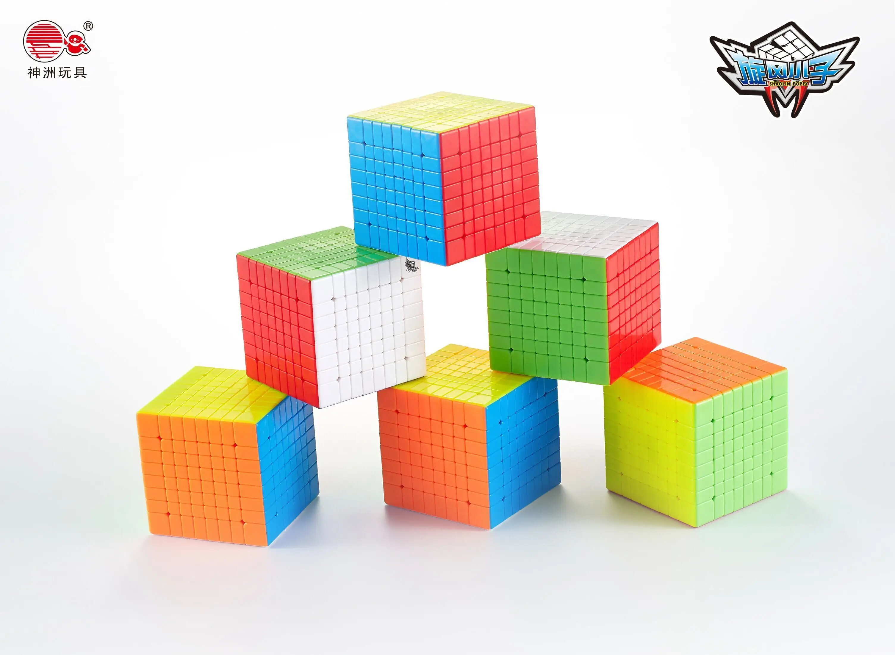 Новинка, циклон для мальчиков, 8x8, 8 слойный кубик, без наклеек, магические кубики, головоломка, развивающие игрушки для детей, Магический кубик для мальчиков 8x8