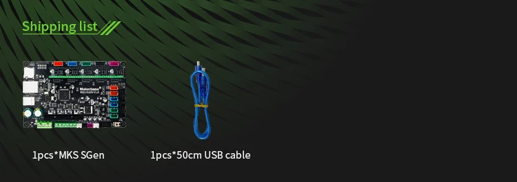 MKS SGen 32 бит плата контроллера с открытым исходным кодом аппаратная поддержка marlin2.0 и прошивка smoothieware, поддержка до 256 микростеп