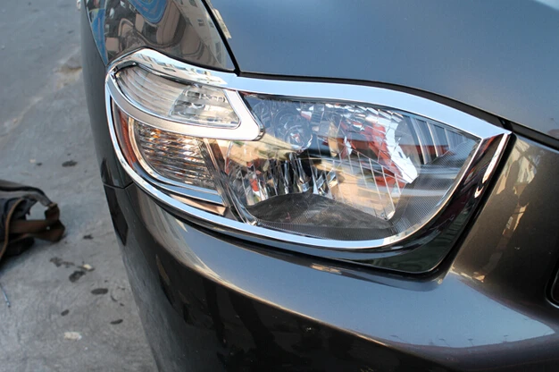 Передняя фара для кузова автомобиля ABS Хромированная накладка 2 шт. Toyota Highlander 2008