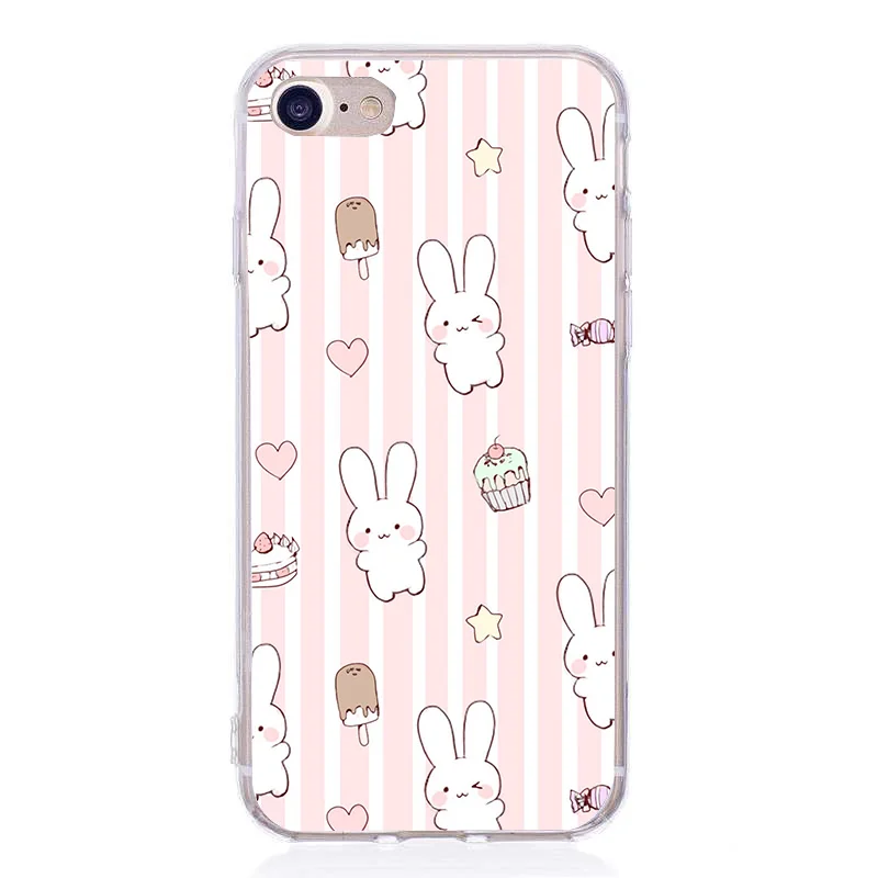 Capinha para Для iphone 6s милый мультяшный узор мягкая Роскошная задняя чехол для 7 plus 8 6 5s