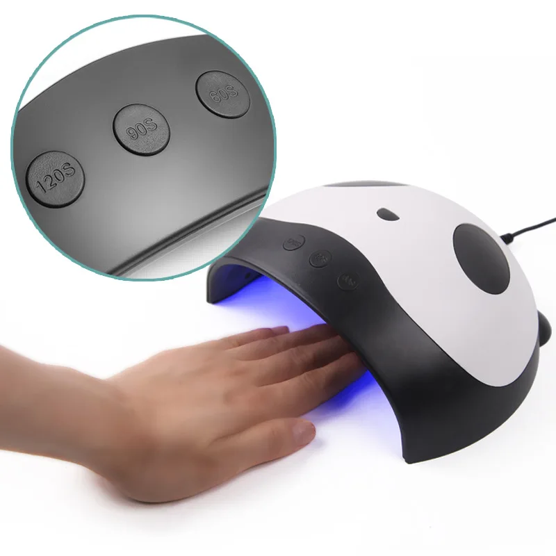 36W Nail Dryer Сушилка для ногтей 36 Вт с пандой, УФ-лампа, Гель-лак для ногтей, светодиодная лампа для ногтей, маникюрный аппарат с датчиком, USB зарядка, Сушилка для ногтей, инструменты - Цвет: 36W Nail Dryer