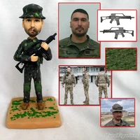 ooak custom military soldier figurine armyman adult doll mini me polymer clay art statue miniature from your photos souvenir