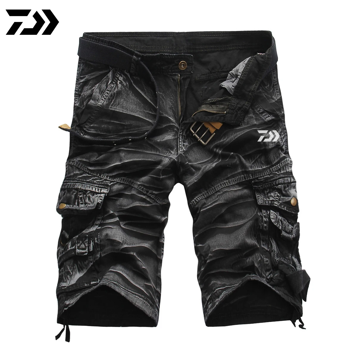 

DAIWA DAWA Summer Men Camouflage Fishing Shorts Outdoor Sports Fishing Pants Breathable Quick Drying Reflective Fishing Shorts