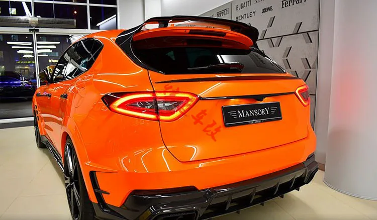 

Fit for Maserati Levante refitted Mansory carbon fiber tail wing spoiler