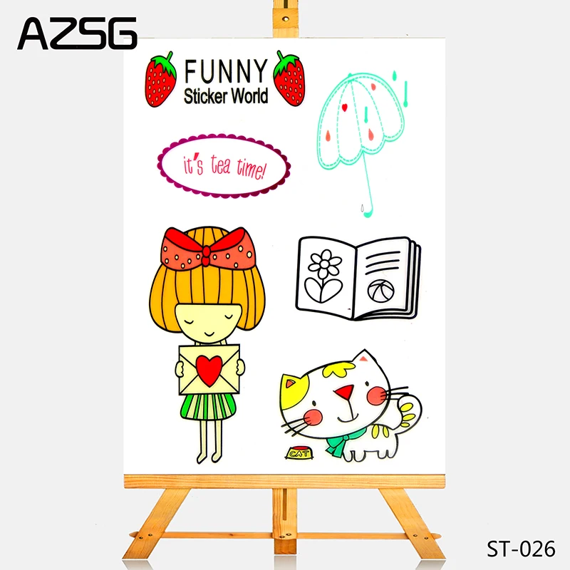 Azsg прозрачный Марки Чай время для DIY Скрапбукинг фотоальбом карты решений